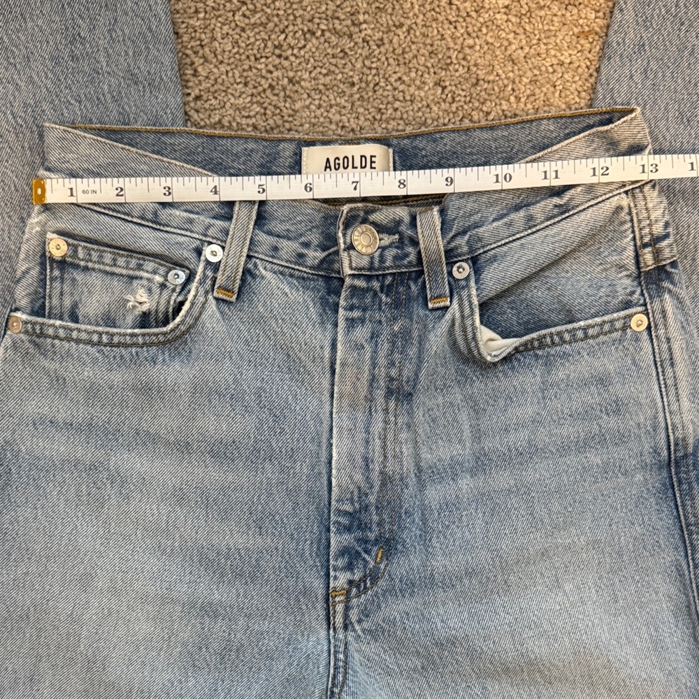 AGOLDE Light Wash STRAIGHT Denim Jeans - Picture 4 of 7